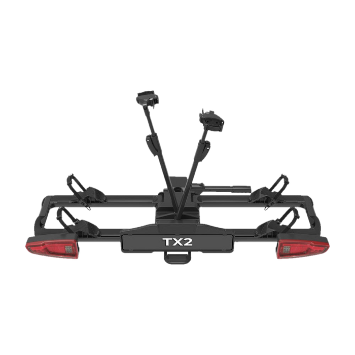 Portabicicletas Spinder TX2 LED — Plegable, 2-3 bicis, luces integradas